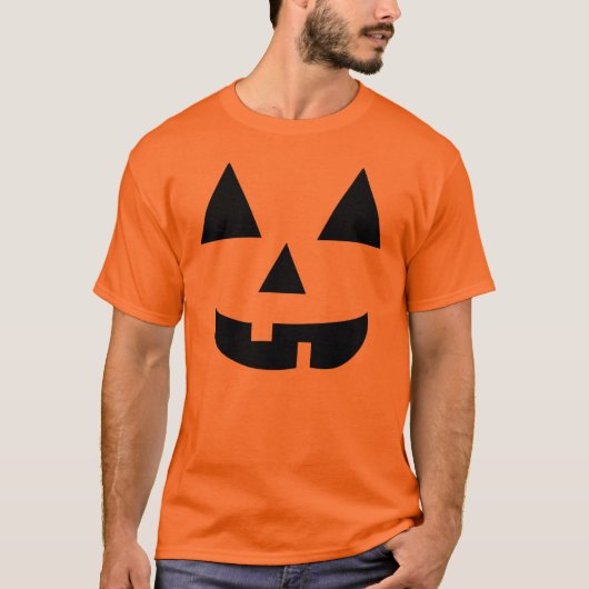 カボチャ顔ハロウィーンTシャツ Tシャツ (正面)