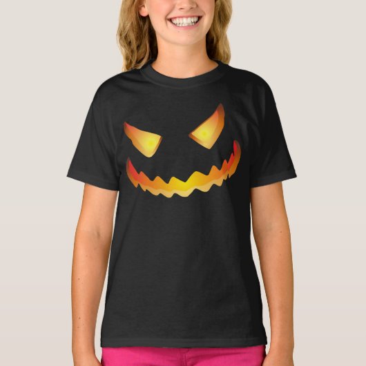 カボチャ顔6ハロウィーン… Tシャツ (正面)