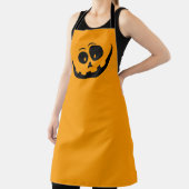カボチャ顔、シンプルおよびエレガントハロウィーンエプロン エプロン (インサイチュ)