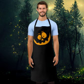 カボチャ顔、シンプルおよびエレガントハロウィーンエプロン エプロン