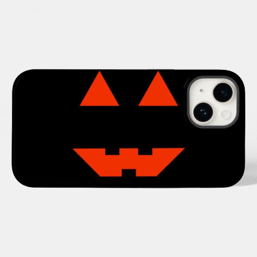 カボチャ顔 Case-Mate iPhoneケース (裏面 (横))
