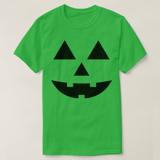 カボチャ顔Tシャツ Tシャツ (デザイン正面)