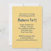 カボチャ飛んでいるンウィッチハローウィンパーティ 招待状 (裏面)