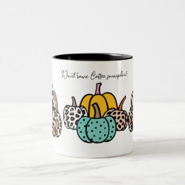 カボチャ飲む?マグ ツートーンマグカップ