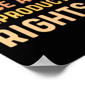 カボチャ香辛料および生殖権秋フェミニー ポスター (角)