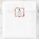 カボチャ香辛料しょうゆキャンドルラベル スクエアシール (バッグ)