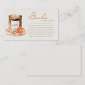 カボチャ香辛料ベビシャワーブックベビー エンクロージャーカード (正面/裏面)