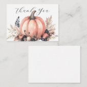 カボチャ魅力的ンサンキュー ノートカード (正面/裏面)