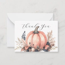 カボチャ魅力的ンサンキュー ノートカード