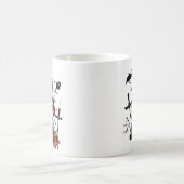 カボチャ魔法と骨おもしろい。 コーヒーマグカップ (中央)