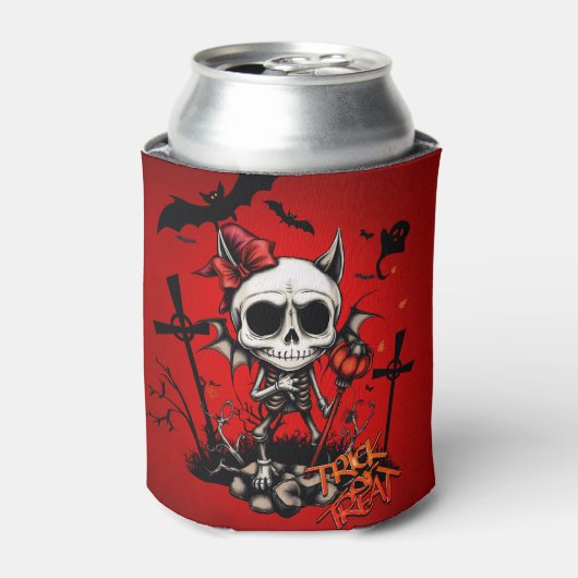カボチャ魔法と骨おもしろい。 缶クーラー (缶正面)