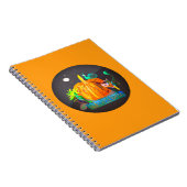 カボチャ魔法&ハロウィーン – おもしろいアニメ動物 ノートブック (右側)