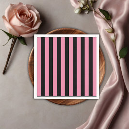 カボチャ黒ピンクフローラトラック赤ちゃんシャワー スタンダードカクテルナプキン