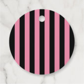 カボチャ黒ピンクフローラトラック赤ちゃんシャワー フェイバータグ (裏面)