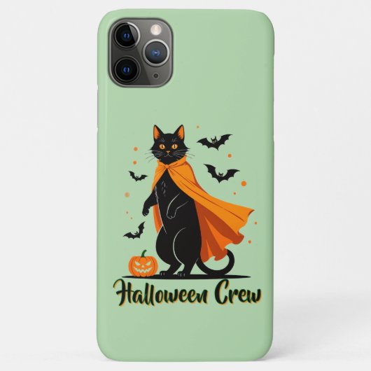カボチャ黒猫ハロウィーン Case-Mate iPhoneケース (裏面)