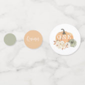 カボチャ1歳の誕生日 コンフェッティ (裏面)