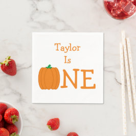 カボチャ1歳の誕生日 スタンダードカクテルナプキン