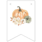 カボチャ1歳の誕生日 バンティングフラッグ (第1の旗)