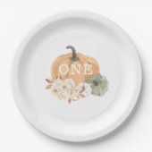 カボチャ1歳の誕生日 ペーパープレート (正面)