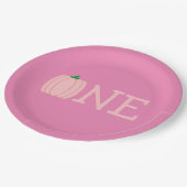 カボチャ1歳の誕生日 ペーパープレート (アングル)