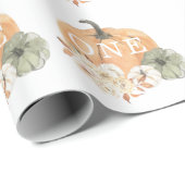 カボチャ1歳の誕生日 ラッピングペーパー (ロールコーナー)