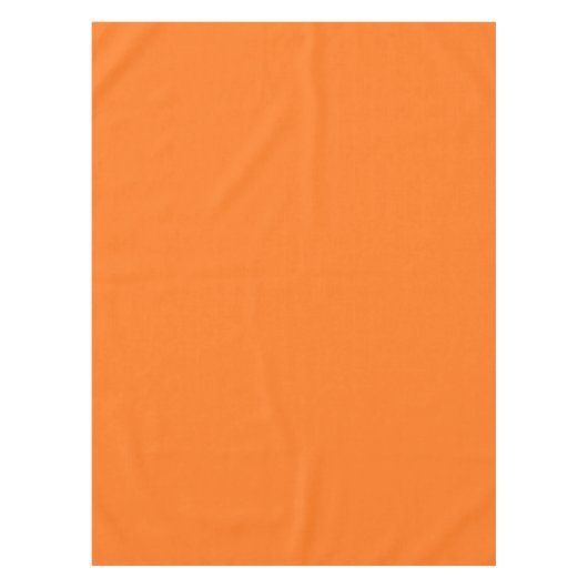 カボチャ16進コードFF7518 テーブルクロス (正面)