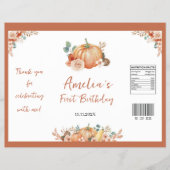 カボチャ1stバースデーチップバッグラッパー チラシ (正面)