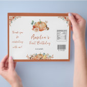 カボチャ1stバースデーチップバッグラッパー チラシ (手)