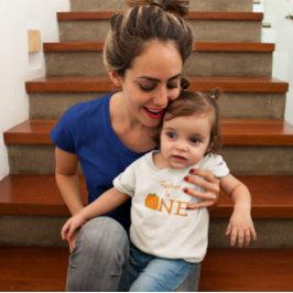 カボチャ1st誕生日ベビーTシャツ ベビーTシャツ