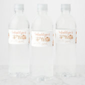 カボチャ2個2歳の誕生日 ペットボトルラベル (ボトル)