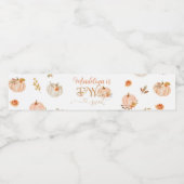 カボチャ2個2歳の誕生日 ペットボトルラベル (シングルラベル)