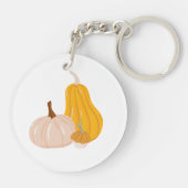 カボチャ2個 キーホルダー (裏面)