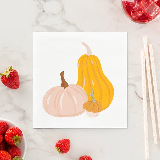 カボチャ2個 スタンダードランチョンナプキン