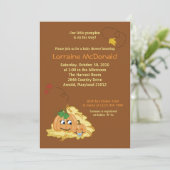 カボチャ5x7秋秋ベビーシャワー招待状 招待状 (スタンド正面)