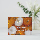 カボチャ。お前は招待され! インビテーションポストカード (スタンド正面)