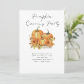 カボチャ&ひまわりカボチャ彫刻パーティー 招待状 (スタンド正面)