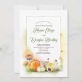 カボチャ&ひまわり秋リハーサルディナー 招待状 (正面)