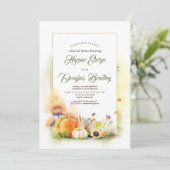 カボチャ&ひまわり秋リハーサルディナー 招待状 (スタンド正面)