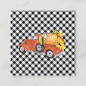 カボチャ |ひまわり赤ちゃんシャワー予約リクエスト エンクロージャーカード (裏面)