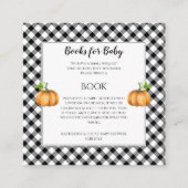 カボチャ |ひまわり赤ちゃんシャワー予約リクエスト エンクロージャーカード (正面)