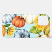 カボチャ、ひまわり、水彩イラストレーション Case-Mate iPhoneケース (裏面 (横))
