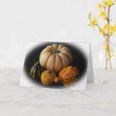 カボチャ & ひょうたん ヴィネット カード (黄色い花)