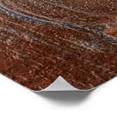 カボチャ・オレンジシルバー・メタリックエレガント秋 ポスター (角)