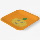 カボチャ・オレンジ ペーパープレート (傾斜あり)