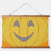 カボチャ・オレンジ 吊り下げ型タペストリー (正面)