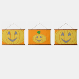 カボチャ・オレンジ 吊り下げ型タペストリー