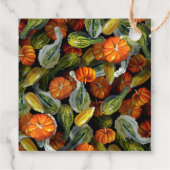 カボチャ、カボチャ秋の収穫ギフトラベル フェイバータグ (裏面)