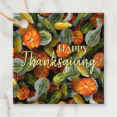 カボチャ、カボチャ秋の収穫ギフトラベル フェイバータグ (正面)