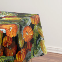 カボチャ、カボチャ秋の収穫テーブルクロス