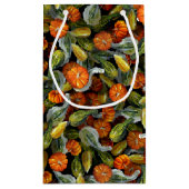 カボチャ、カボチャ秋の収穫抱き枕 スモールペーパーバッグ (裏面)